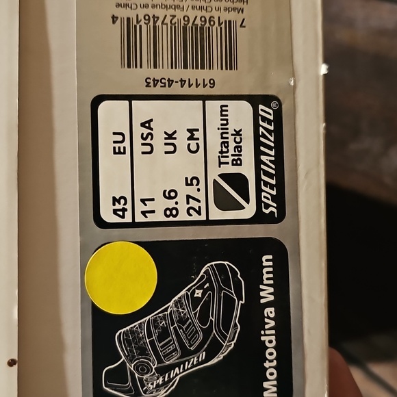 Specialized Motodiva WMN Sz 11 Black Titanium New In Box - Picture 10 of 12